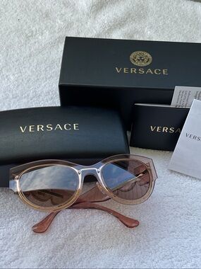 Versace Pink Gradient Cat-Eye Sunglasses